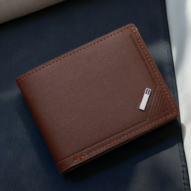 Mens Bi-fold PU Leather Wallet