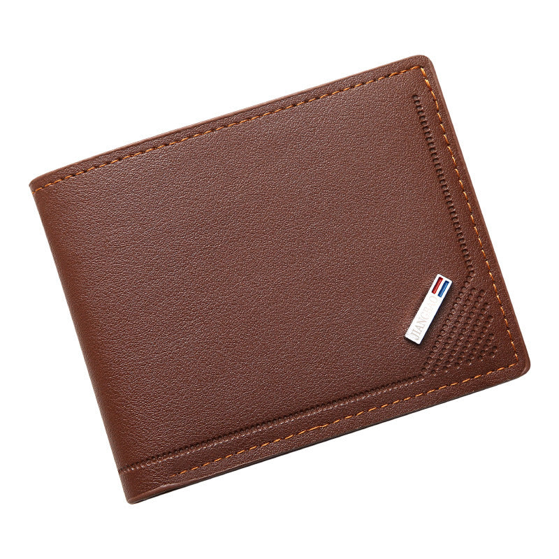 Mens Bi-fold PU Leather Wallet