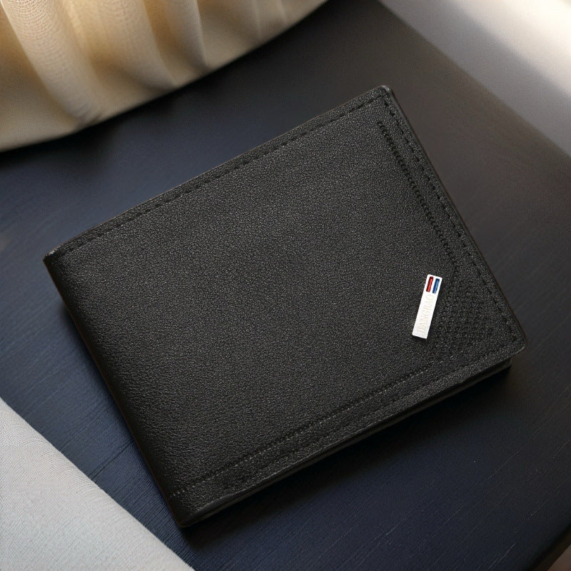 Mens Bi-fold PU Leather Wallet