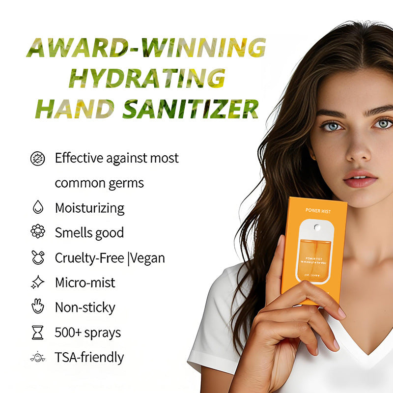 Antibacterial Hand Sanitizer Spray 45ml Moisturizing Fragrance